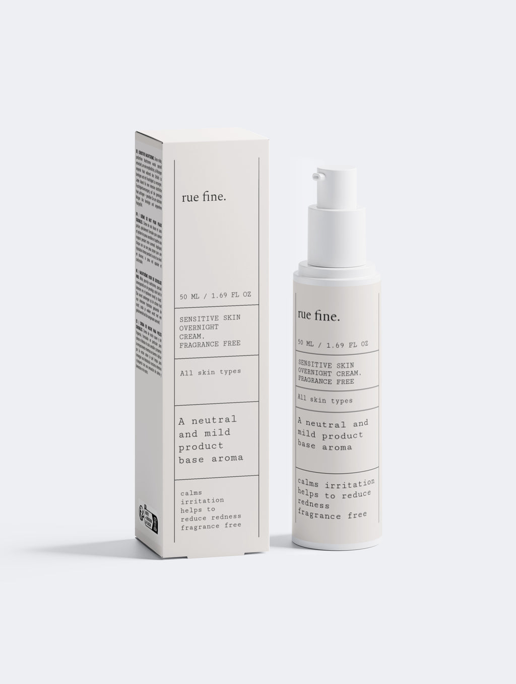 Sensitive Skin Overnight Cream, Fragrance Free