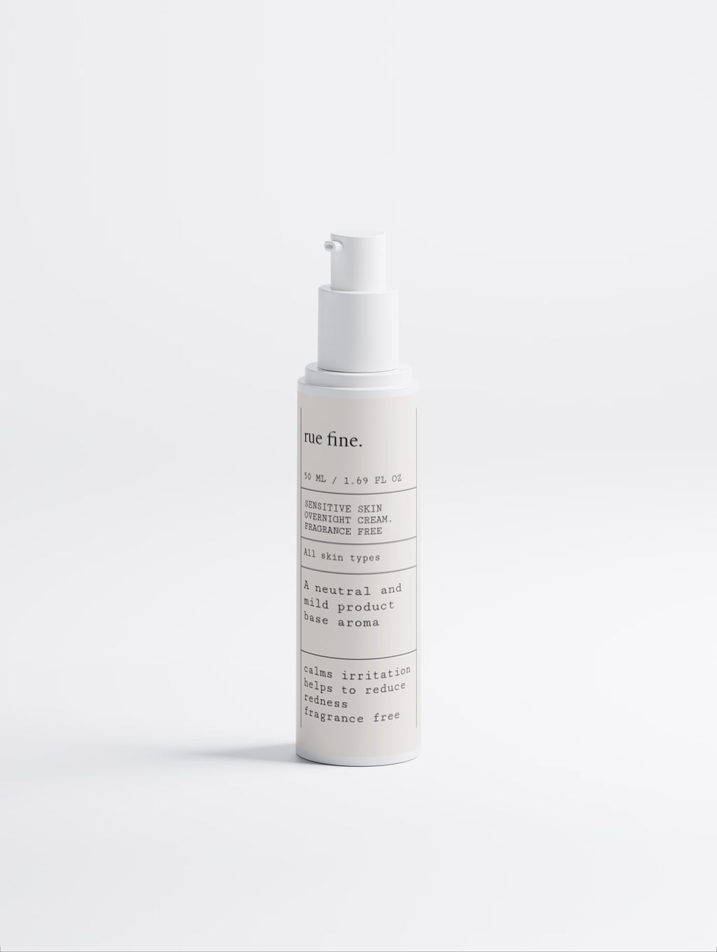 Sensitive Skin Overnight Cream, Fragrance Free