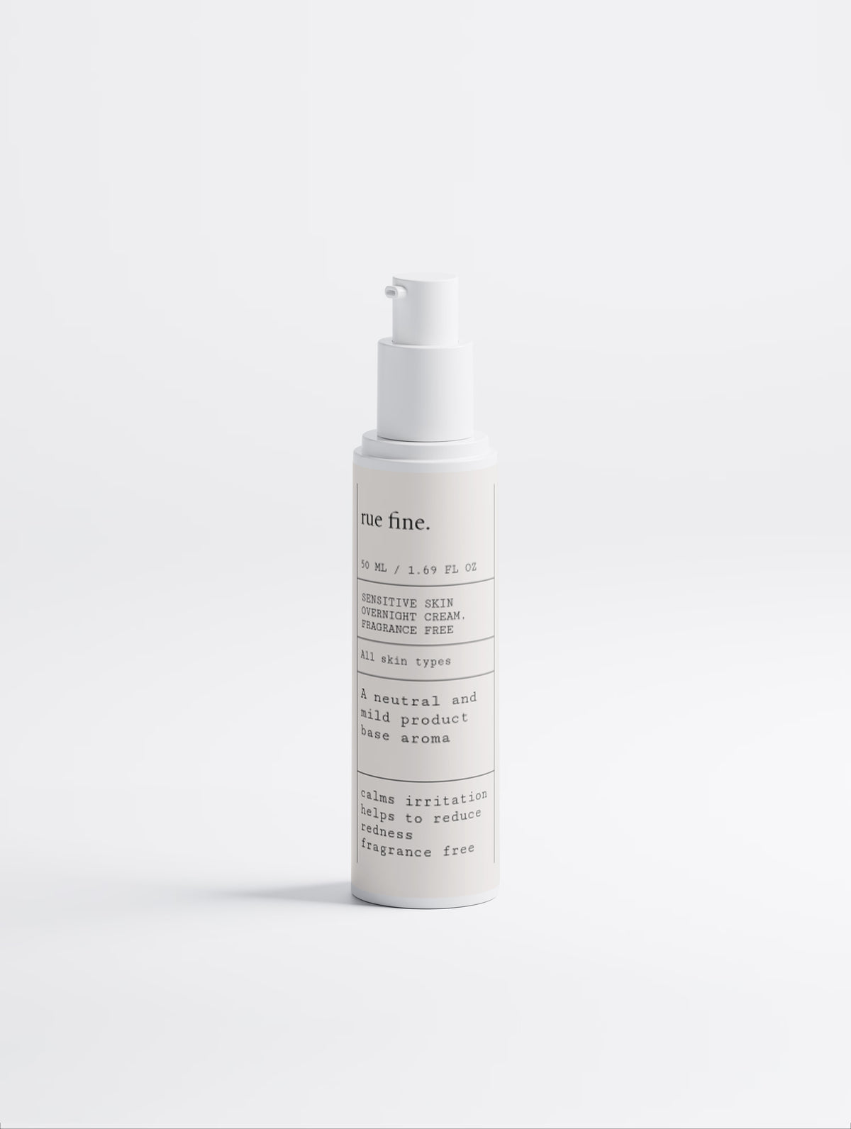 Sensitive Skin Overnight Cream, Fragrance Free